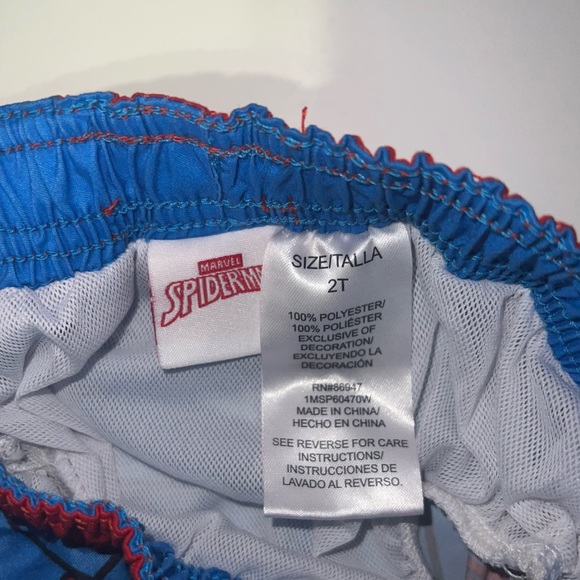Marvel Spiderman Toddler Boys 2T Swimsuit | Swim Trunks Board - Picture 2 of 3